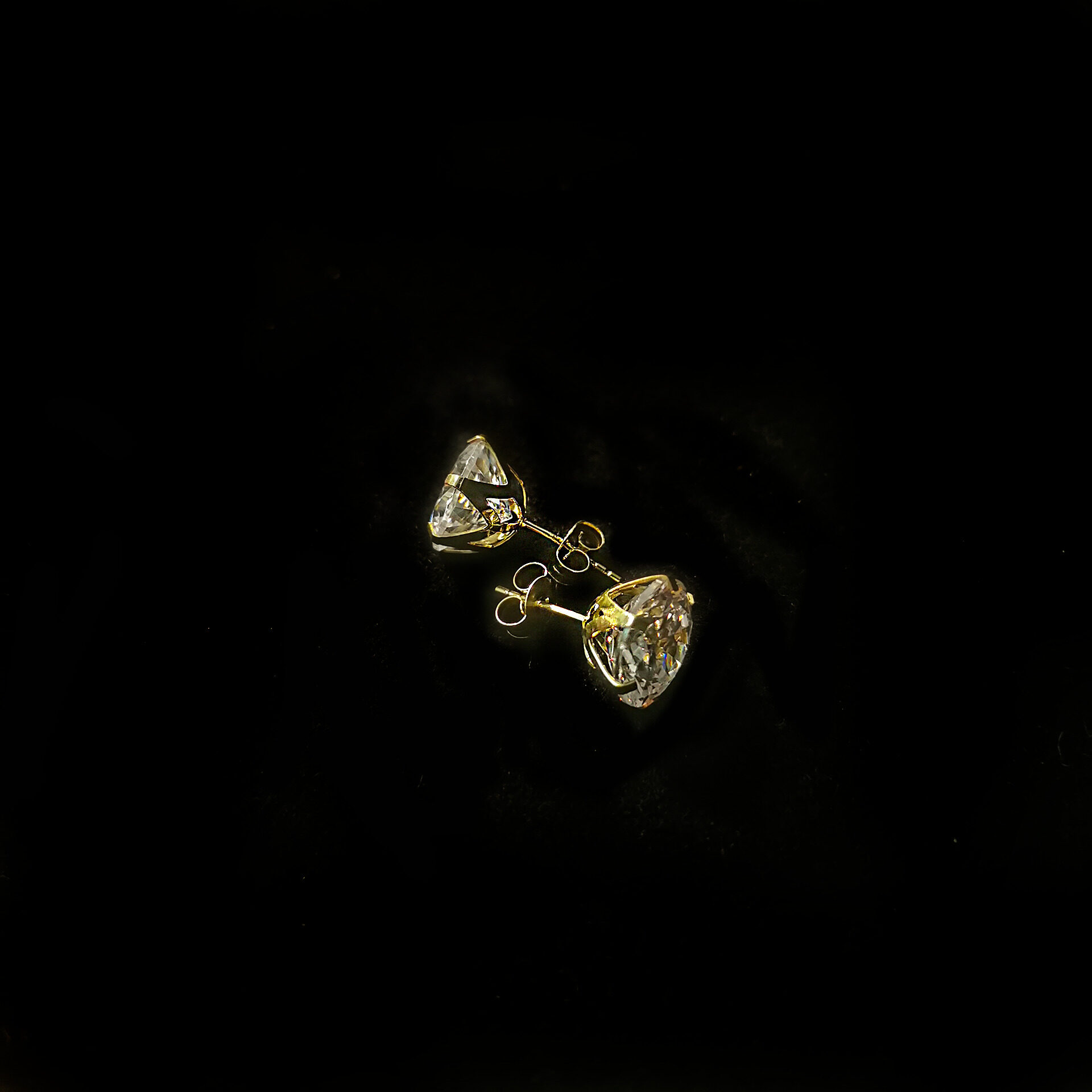 Boucles d'Oreilles Zircon 10 mm – Image 2