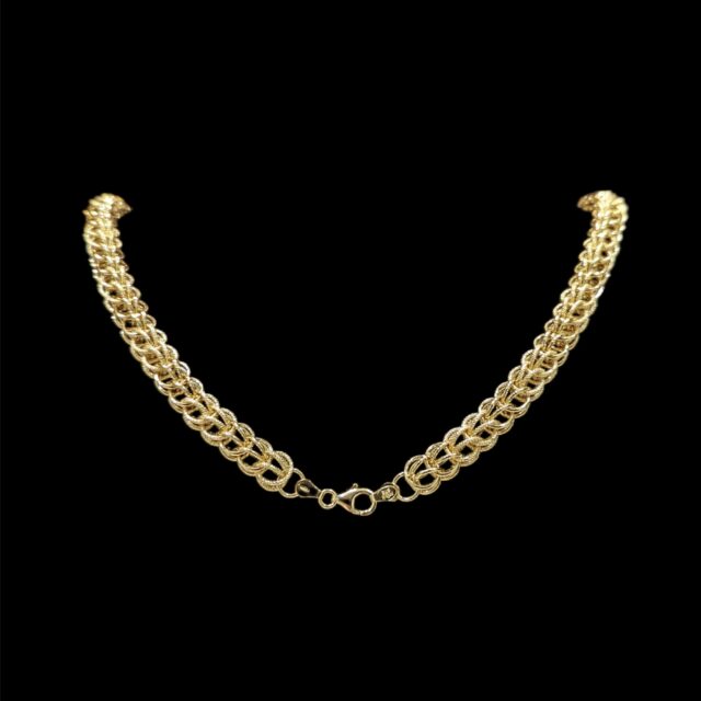 Collier Triple Sirop Popsy Sablé /Lisse 60 cm 10 mm – Image 3