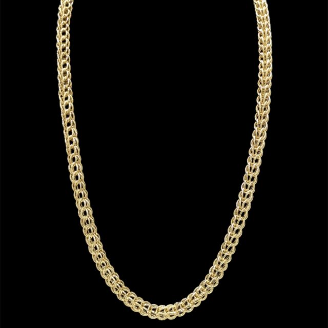 Collier Triple Sirop Popsy Sablé /Lisse 60 cm 10 mm