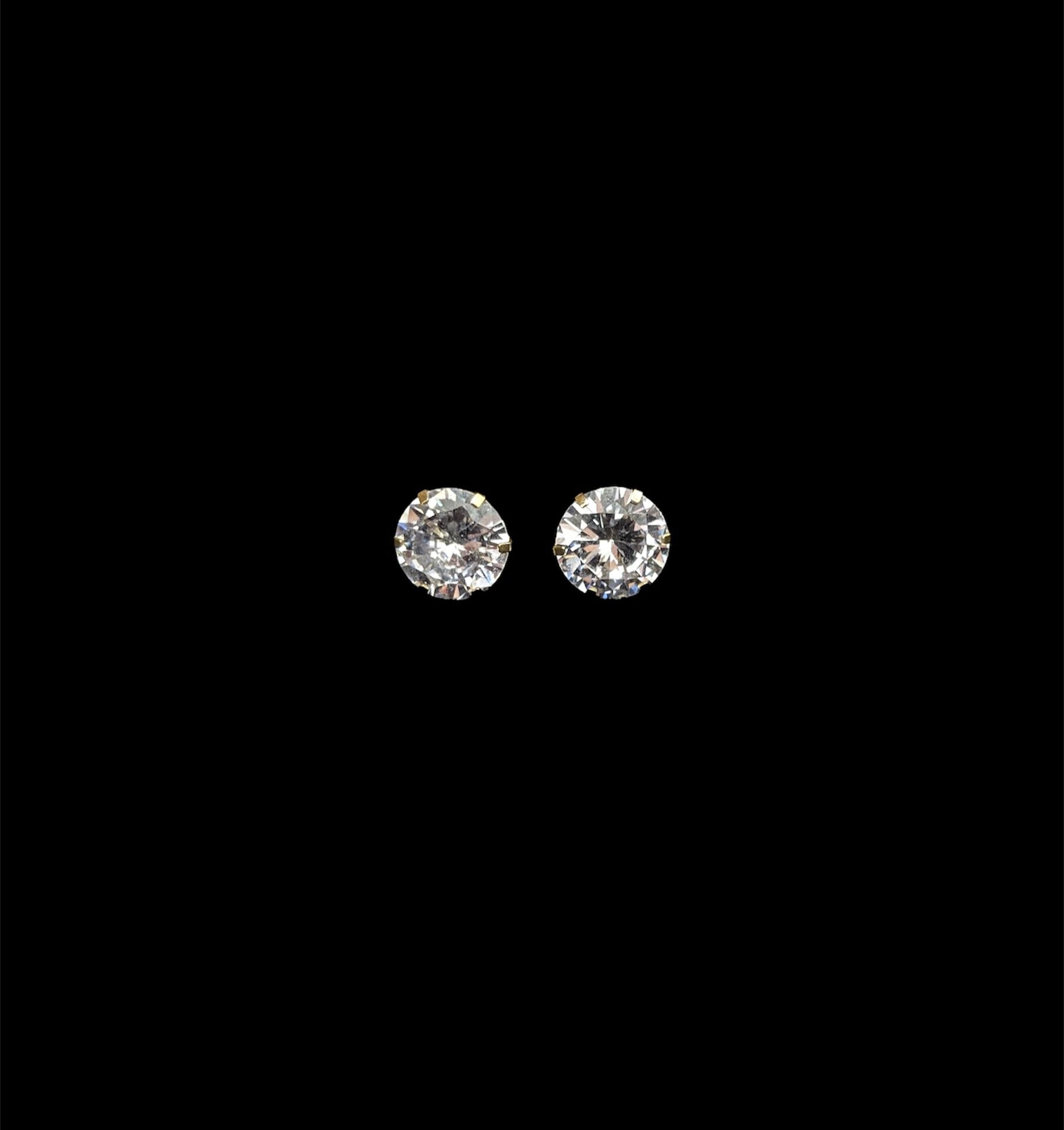 Boucles d'Oreilles Zircon 10 mm