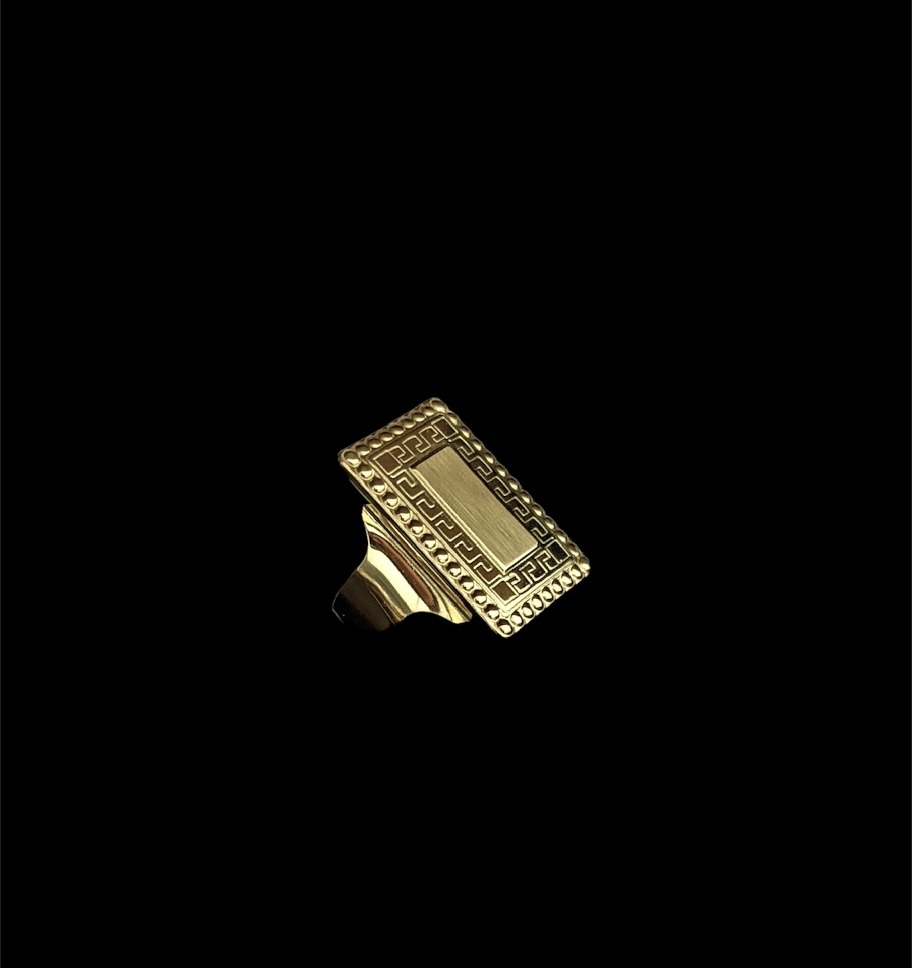 Chevalière Rectangle "biscuit" Plateau Lisse – Image 2
