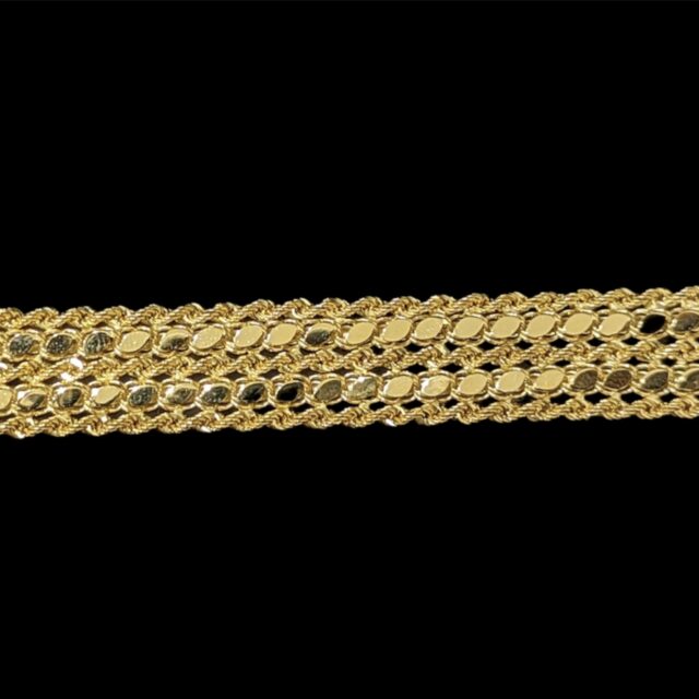 Bracelet Paillette Corde 13 mm 18.5 cm – Image 2