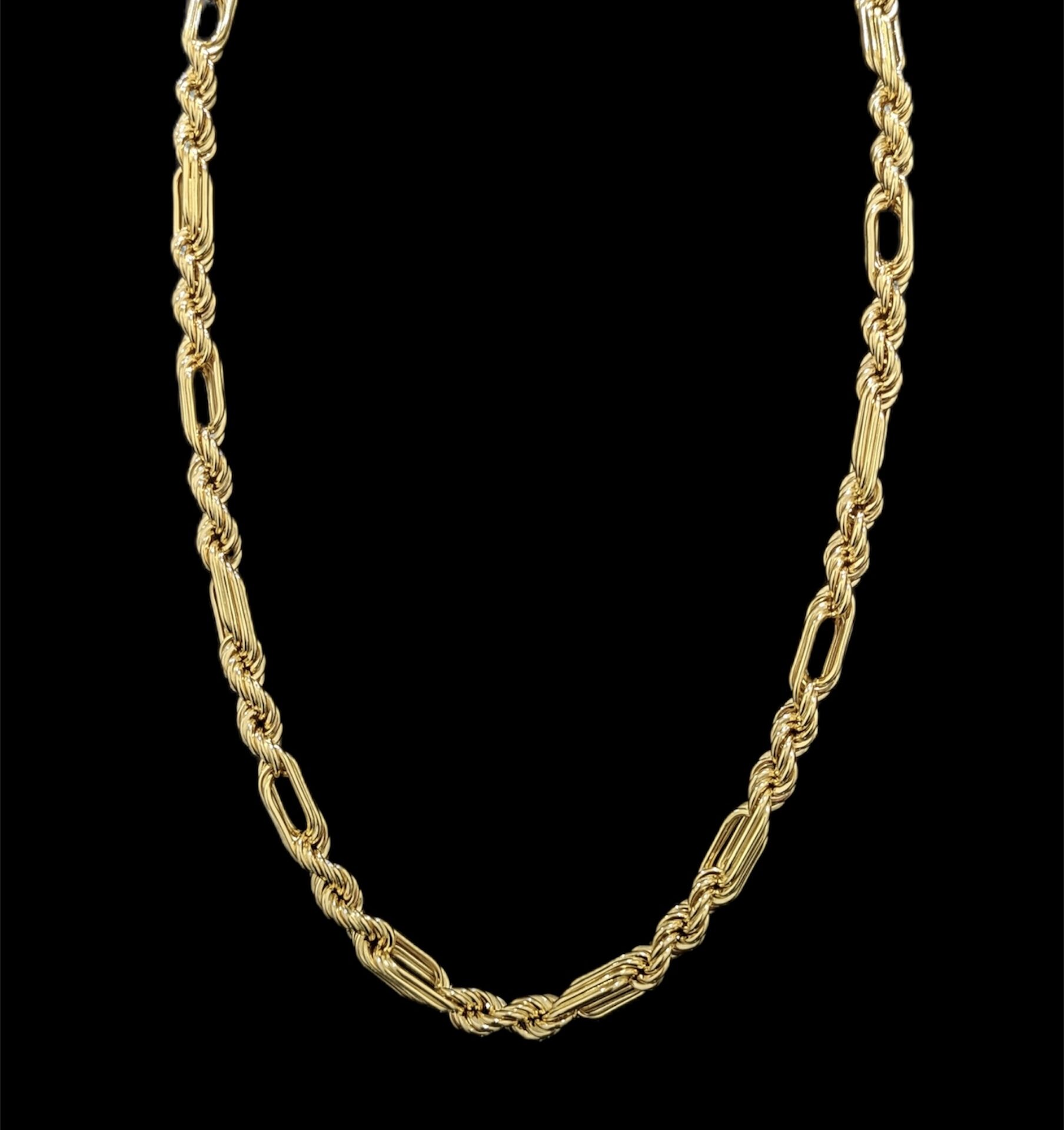 Chaine Corde Alternée 7 mm 70 cm