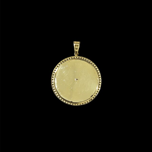 Pendentif Rond 2 Ors Tête de Lion – Image 3