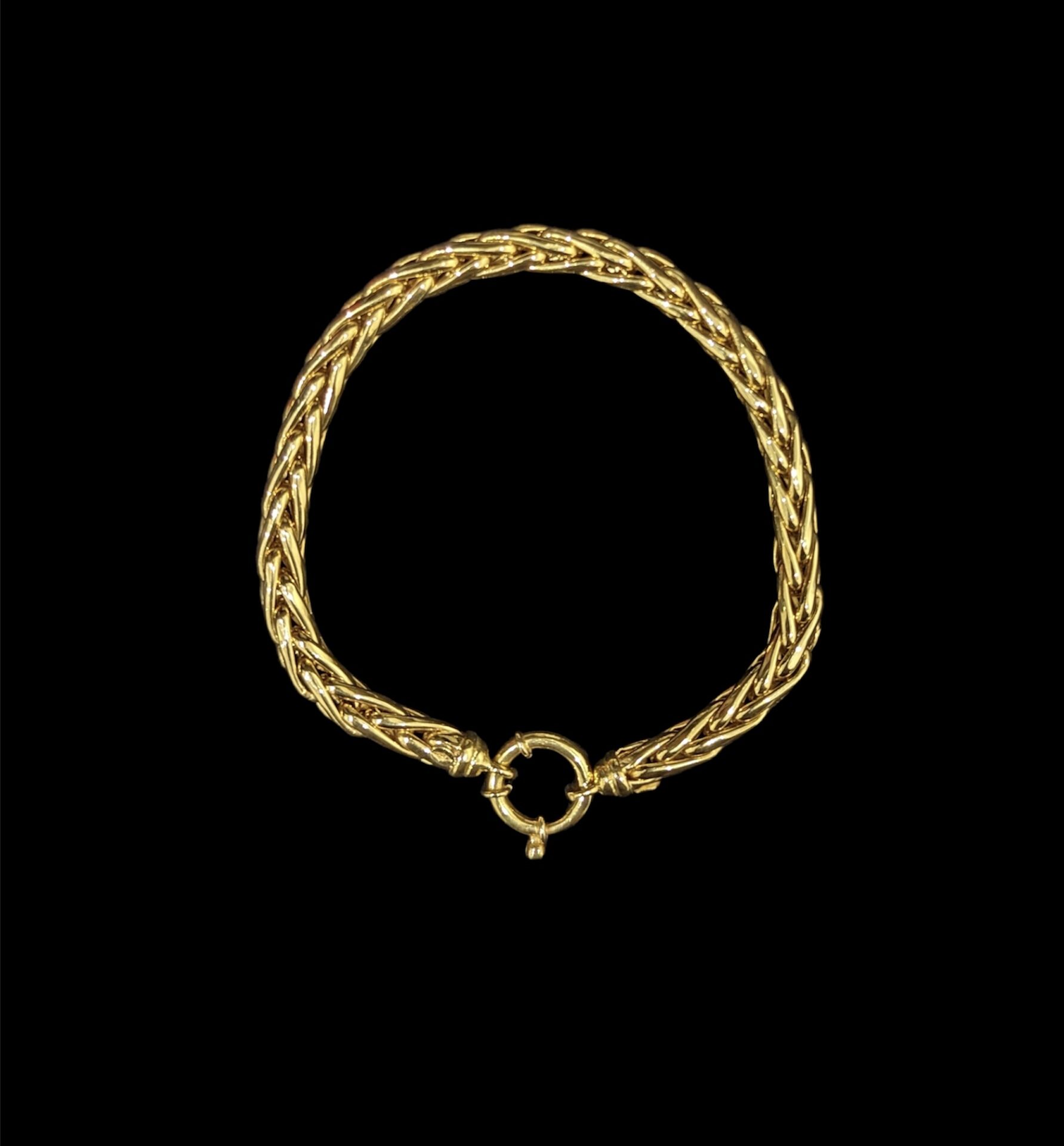 Bracelet Maille Palmier Rond – Image 2