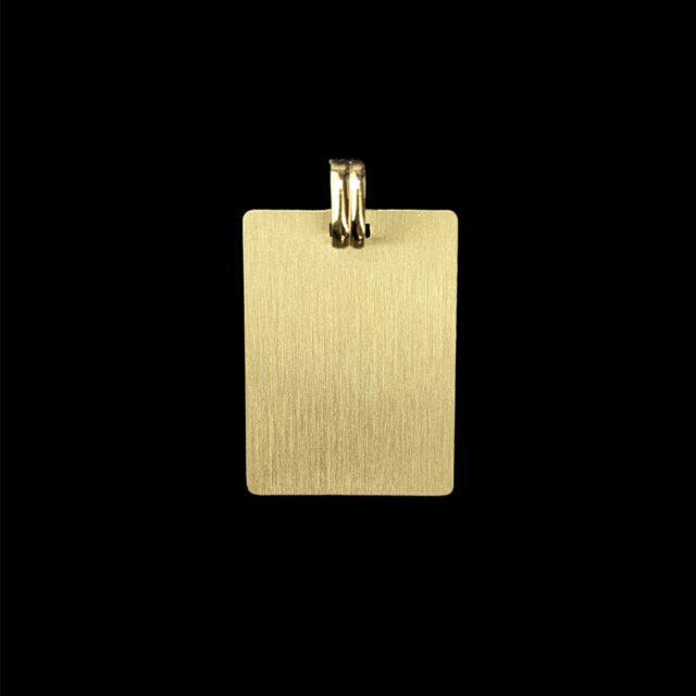 Pendentif Plaque Carré Satiné – Image 3