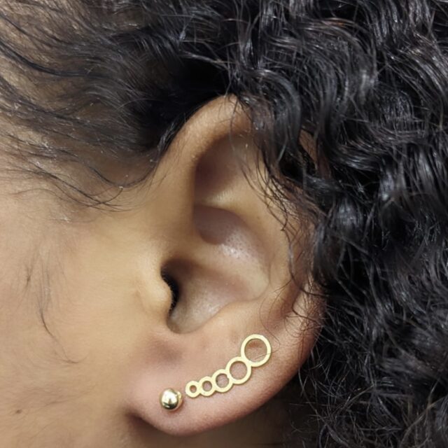Boucles D'Oreilles Cercles Dégradées – Image 4