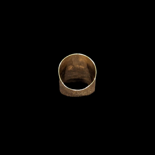 Chevalière Ailette avec Plateau Surelevé Zircon – Image 3
