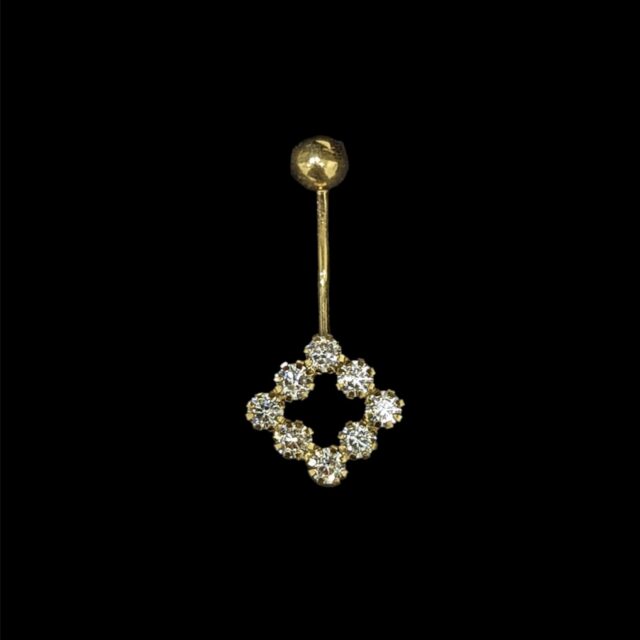 Piercing Nombril Quadrilobe Empiérré