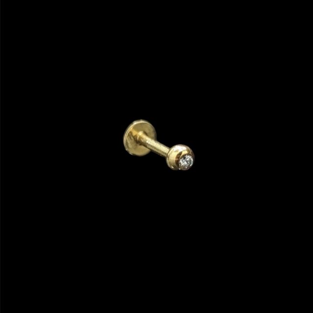 Piercing Labret & Tragus Boule Zircon
