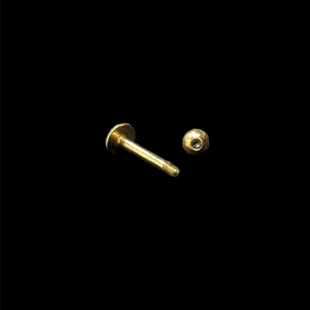 Piercing Labret & Tragus Boule Zircon – Image 2