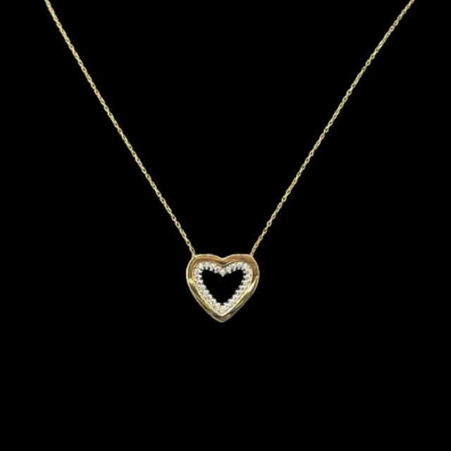 Collier Coeur empierré