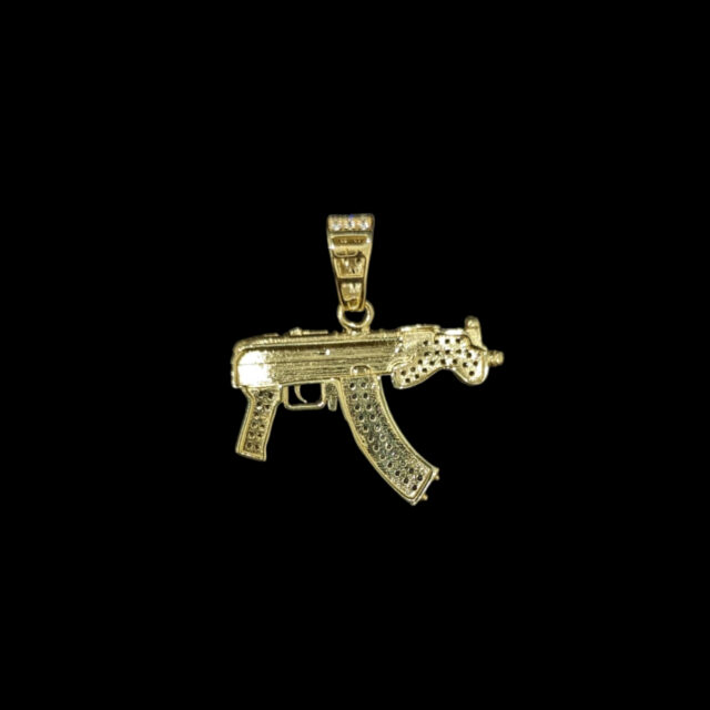 Pendentif Uzi 3D Empierré – Image 3