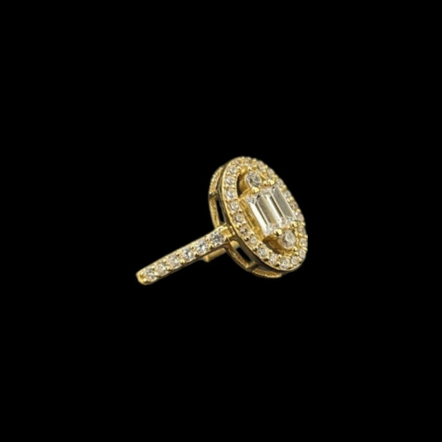 Bague Ovale Empierrée – Image 2