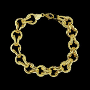 Bracelet Gwo Sirop Lisse Sablé 8 mm 21 cm