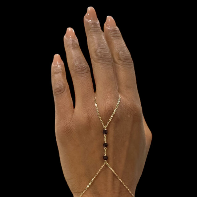 Parure De Main Grenat – Image 3