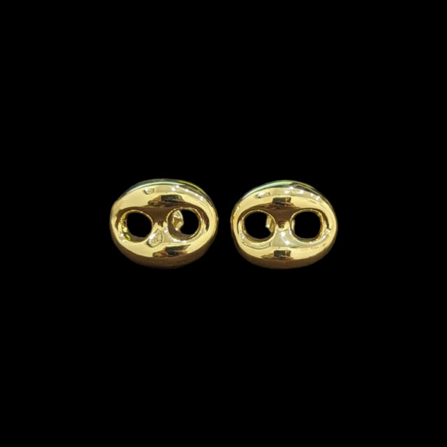 Boucles D'Oreilles Grain de Café Electroformé