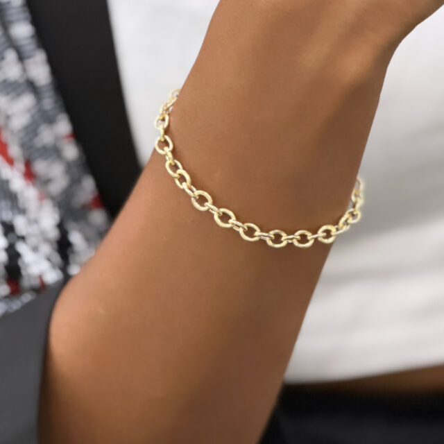 Bracelet Forçat 6 mm 19 cm – Image 3