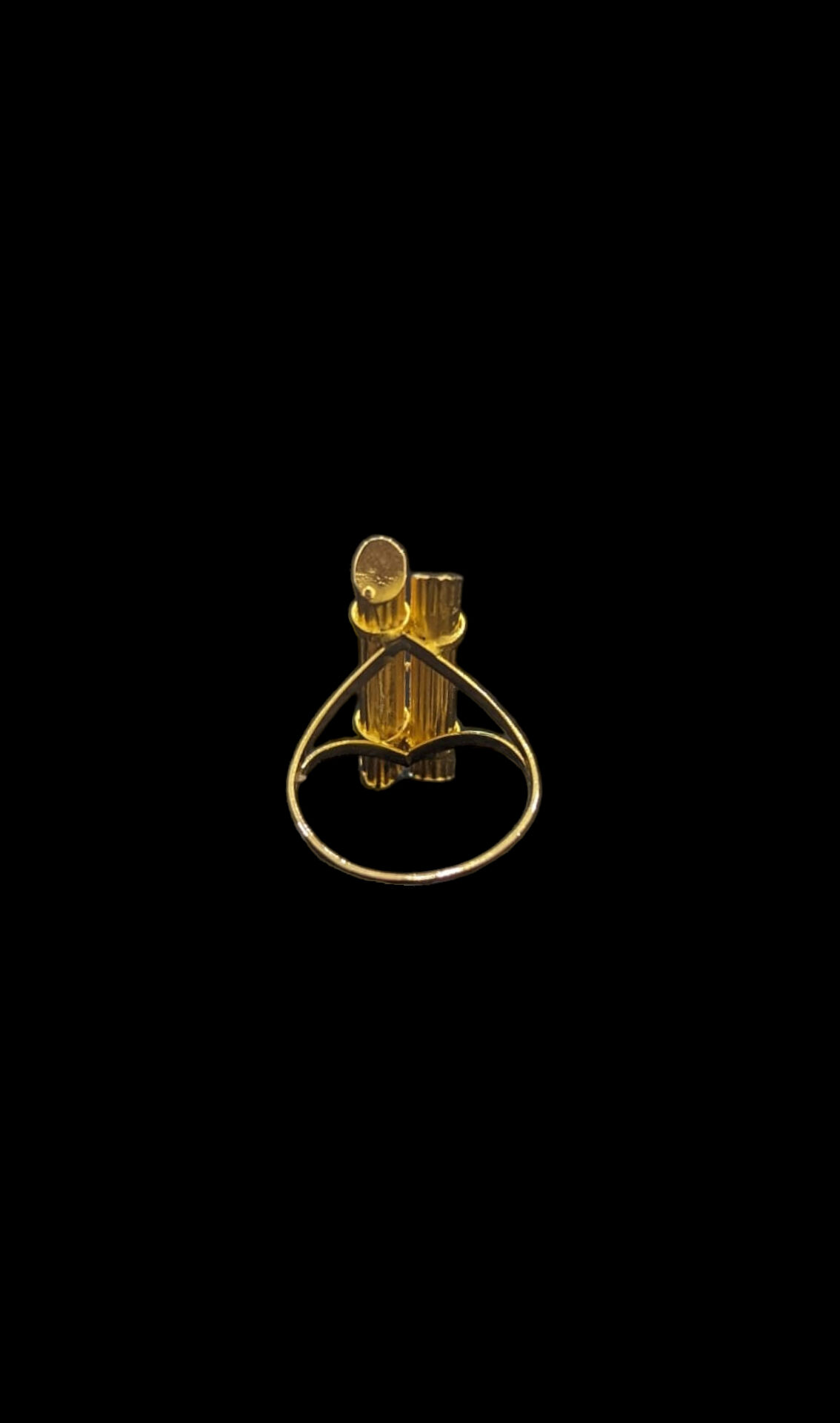 Bague Canne à Sucre Décalé XL – Image 3