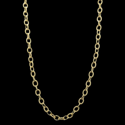 Collier Forçat Lisse Sablé 60 cm 8 mm