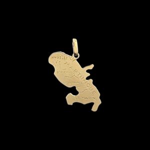 Pendentif Carte Martinique 30 mm