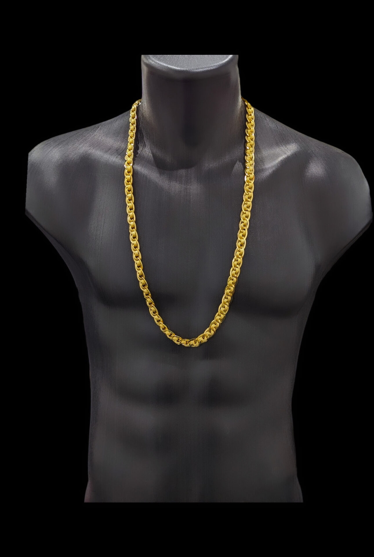 Collier Double Macaron Sablé 82 cm – Image 4