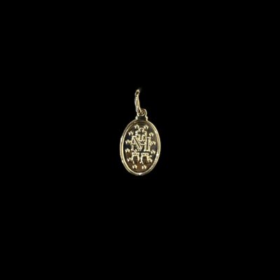 Pendentif Ovale Miraculeuse 1,8 cm