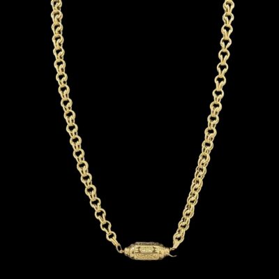 Collier Gwo Sirop Lisse/Sablé avec Barillet 73 cm 8 mm