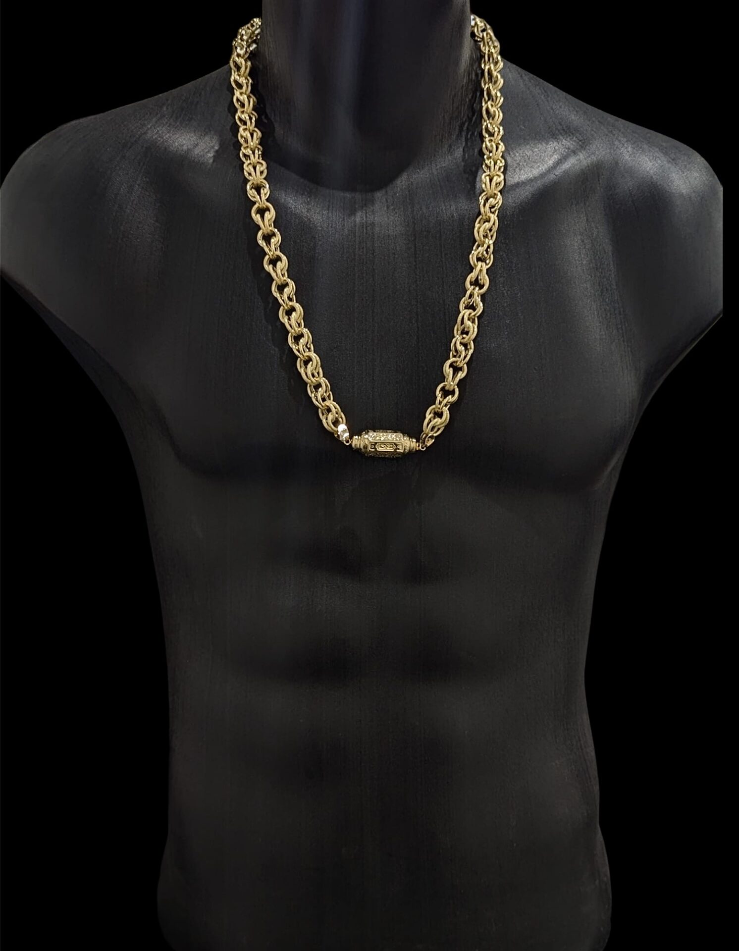 Collier Gwo Sirop Lisse/Sablé 74 cm 12 mm Avec Barillet – Image 4