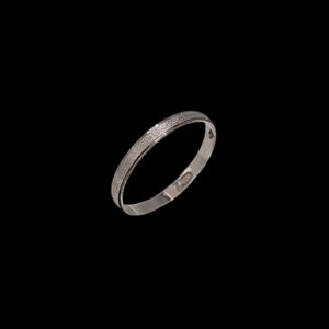 Alliance Or Blanc Sablée 2 mm
