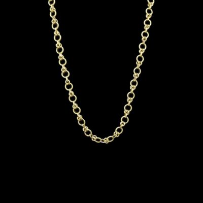Collier Maille Fantaisie Lisse Sablé 60 cm 9 mm