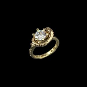 Bague Solitaire Serpent 2 Ors
