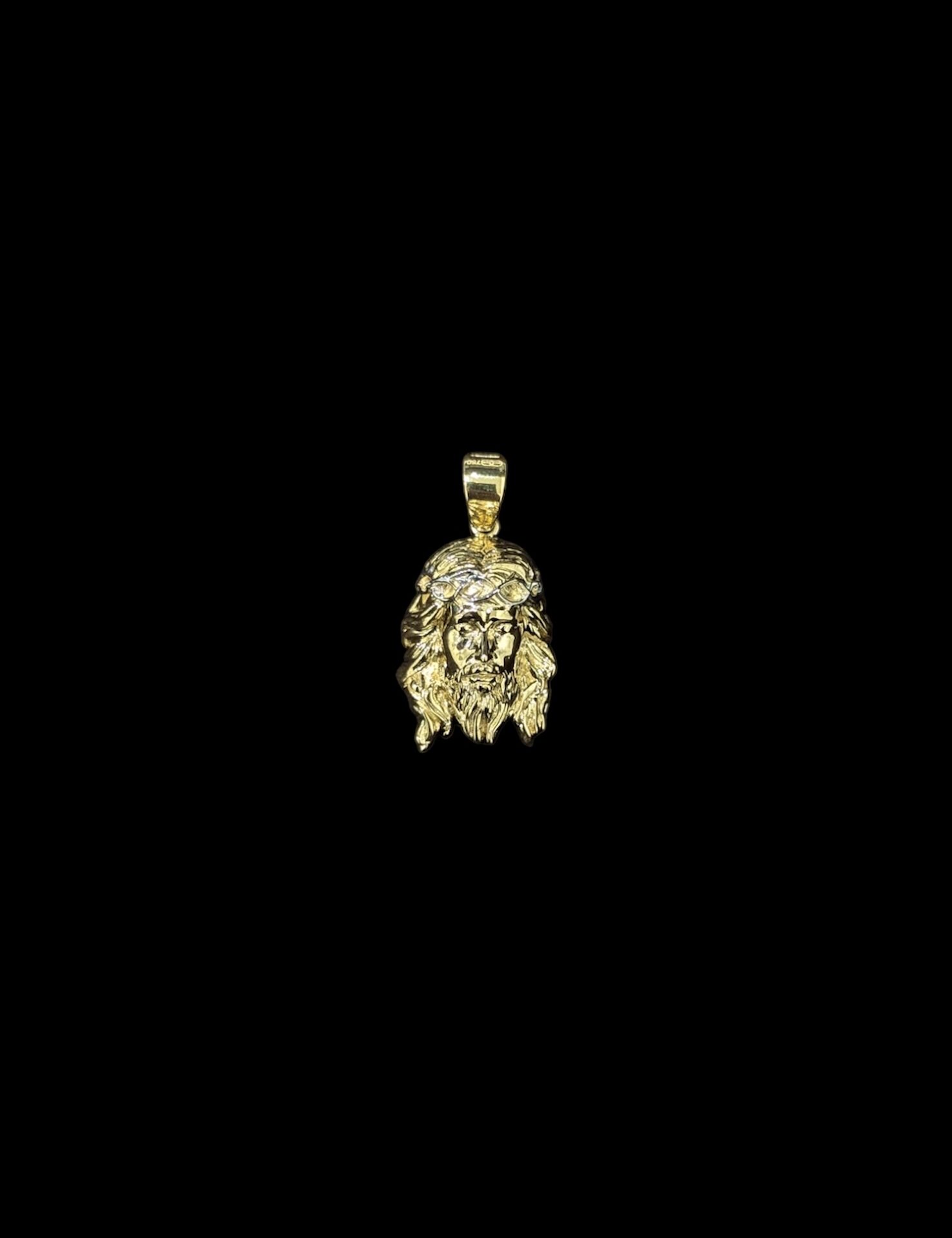 Pendentif Tête De Christ 2 Ors 3D