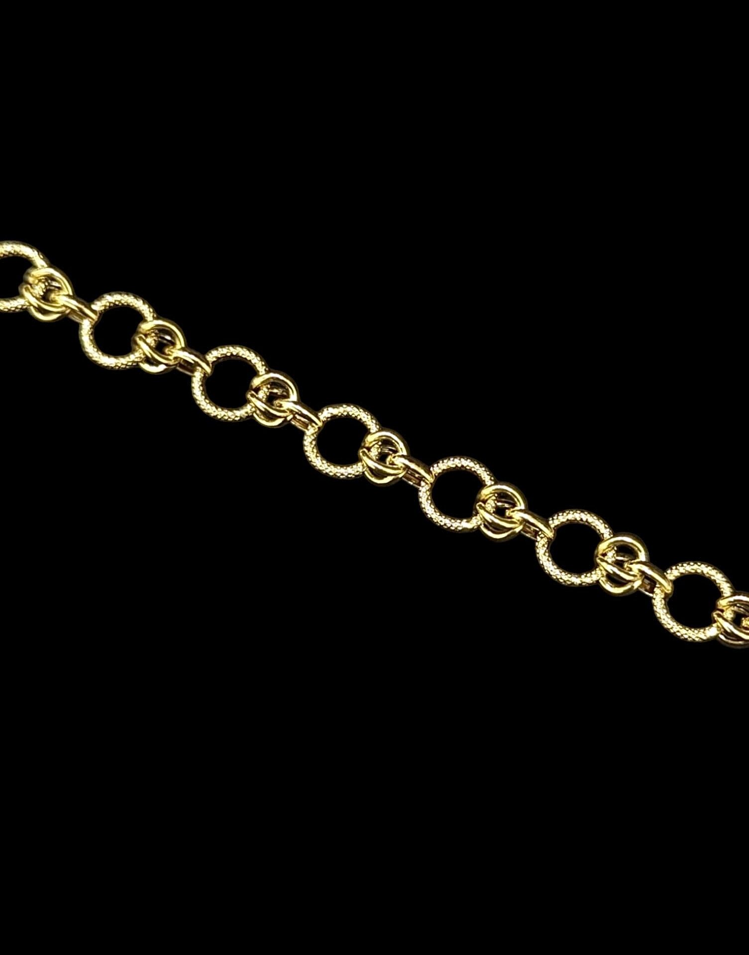 Collier Maille Fantaisie Lisse Sablé 60 cm 9 mm – Image 2