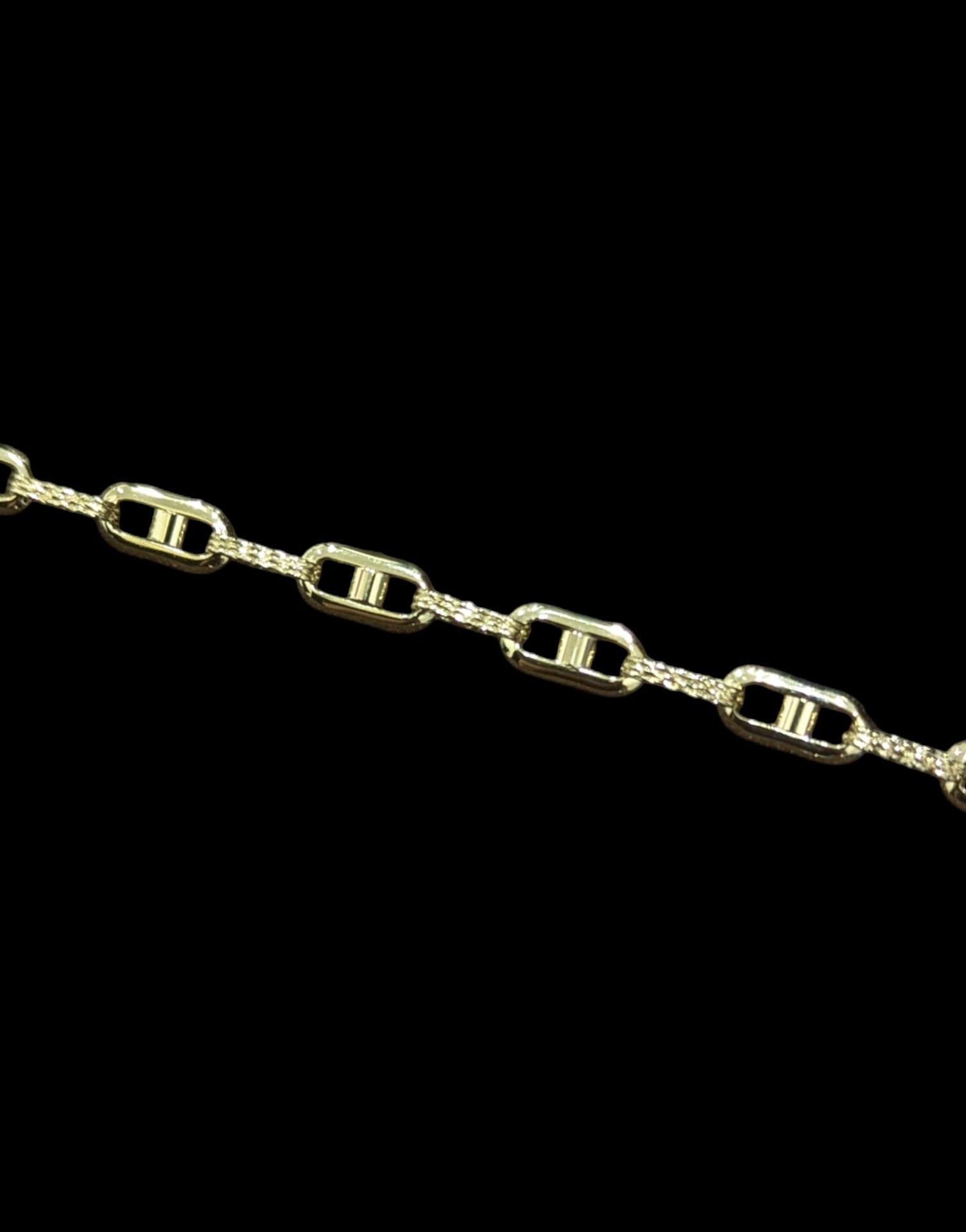 Collier Fantaisie Carrée Alternée 70 cm 6 mm – Image 2