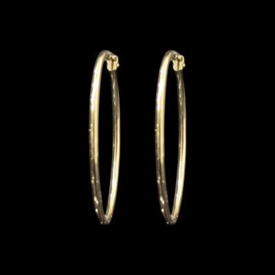 Créoles Lisses 53 mm 2mm