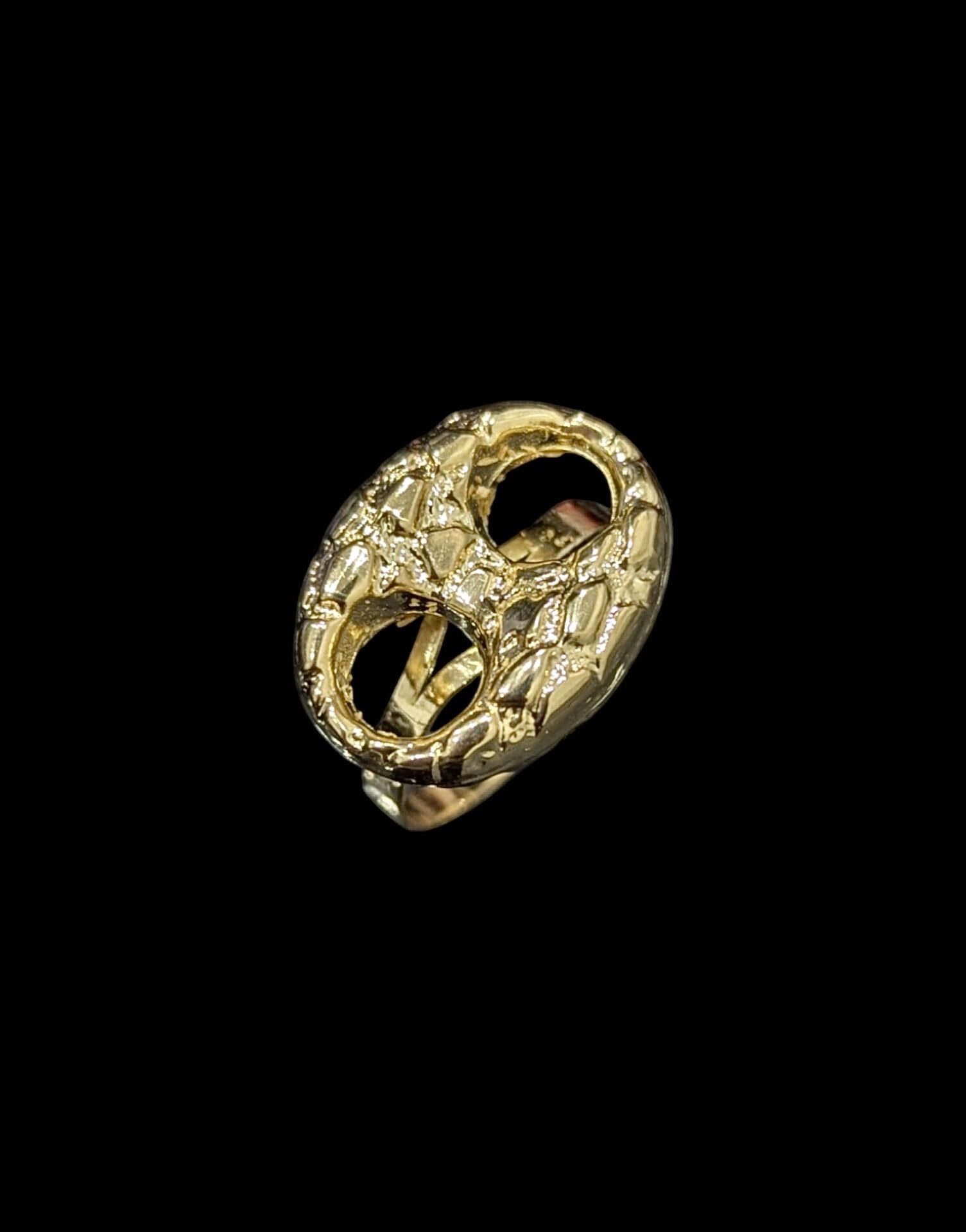 Bague En Fourche Grain De Café Nuggets Horizontale 16 mm