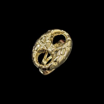 Bague En Fourche Grain De Café Nuggets Horizontale 17 mm