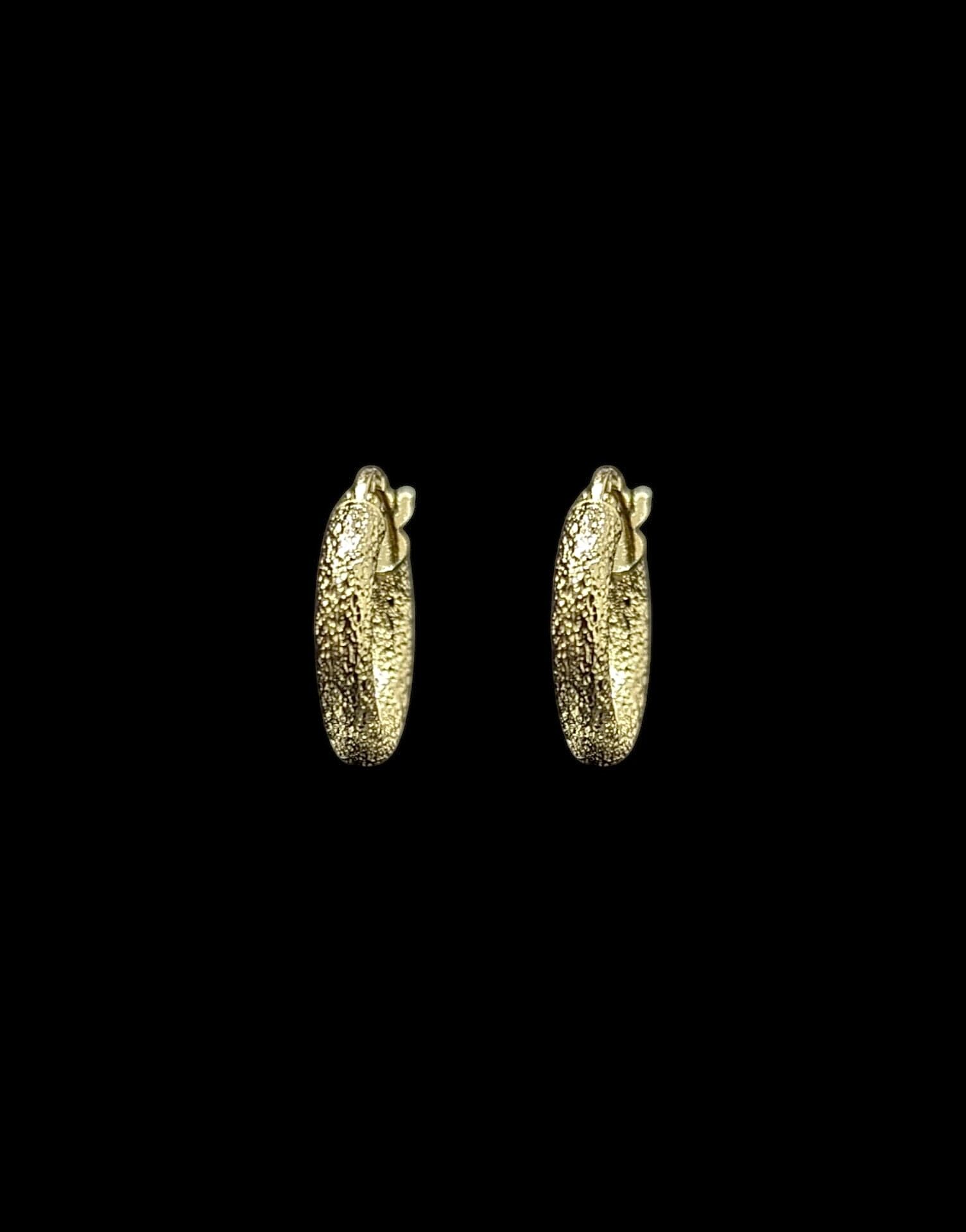 Créoles Sablées 16 mm 3 mm