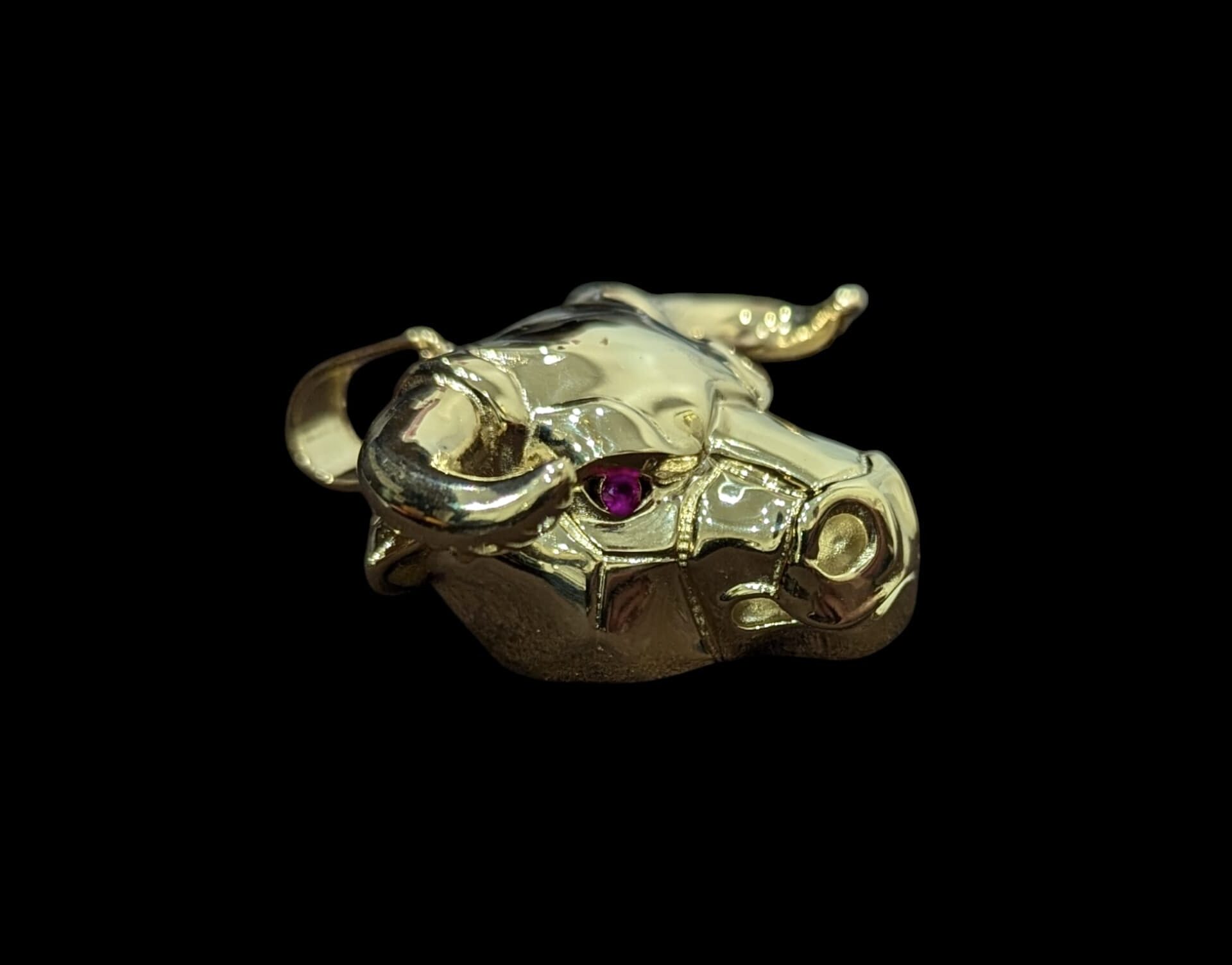 Pendentif Taureau Pink Eyes 3D – Image 2