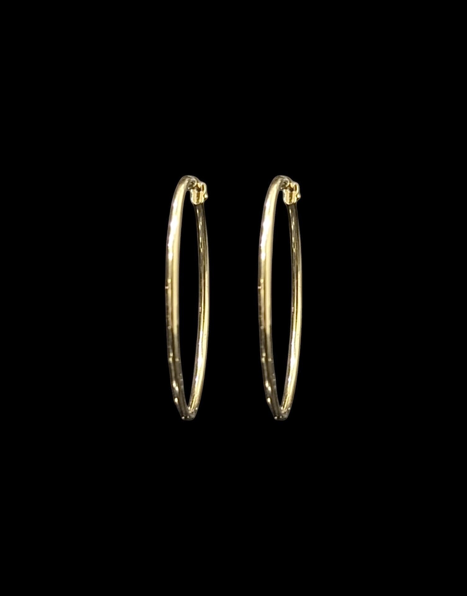 Créoles Lisses 33 mm 2mm