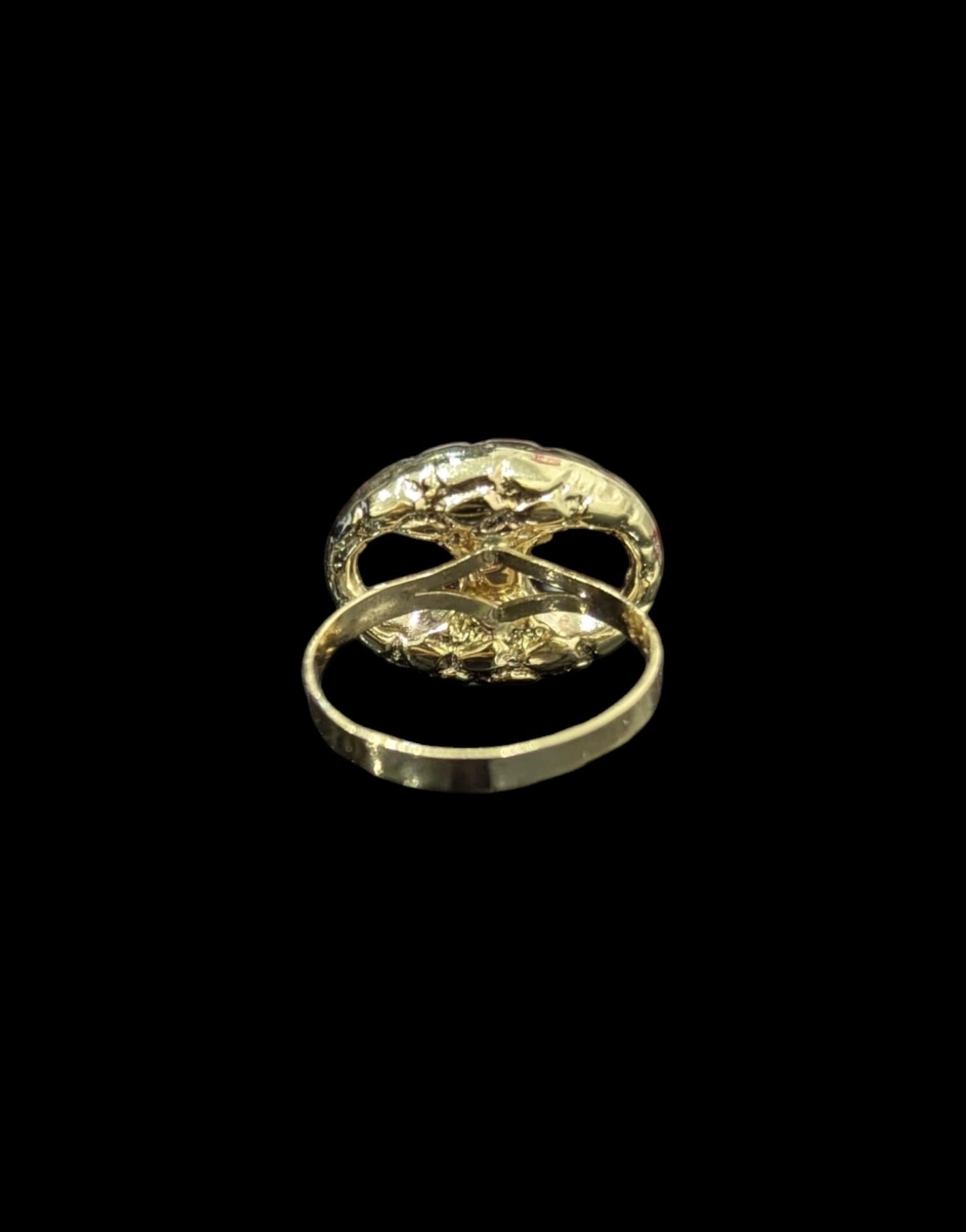 Bague En Fourche Grain De Café Nuggets Horizontale 16 mm – Image 2
