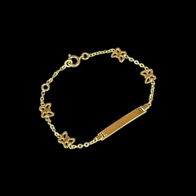 Gourmette Maille Forçat Papillon