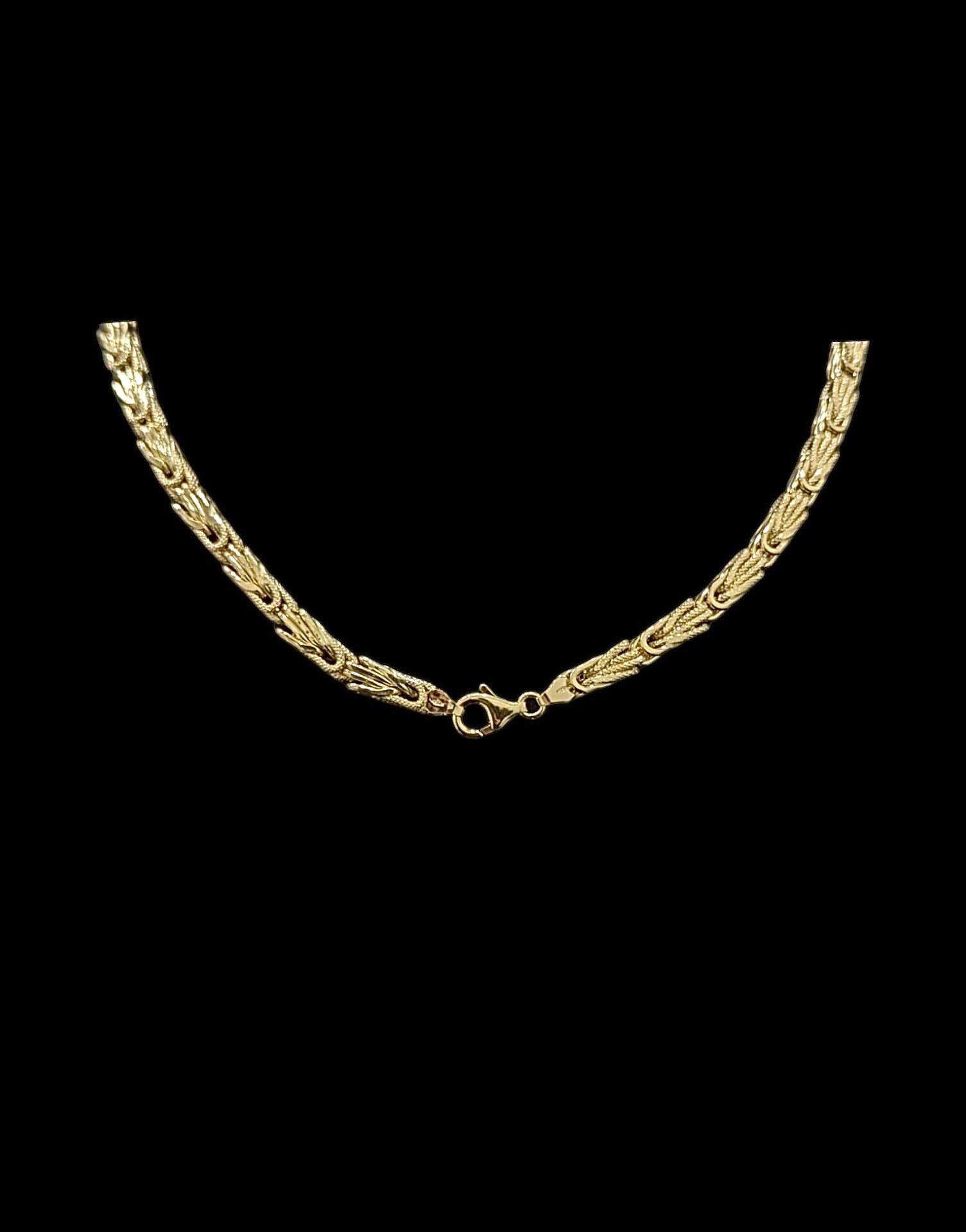 Collier Maille Royal Carré Lisse Sablé 60 cm 5 mm – Image 3