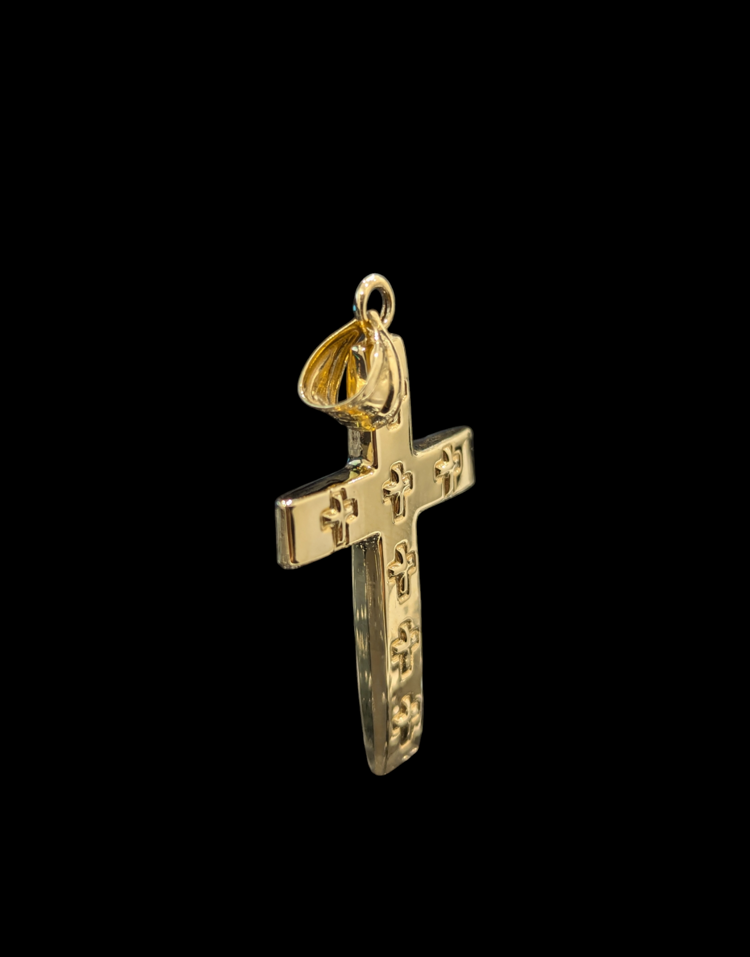 Pendentif Croix Electroformé 4,2 cm – Image 2