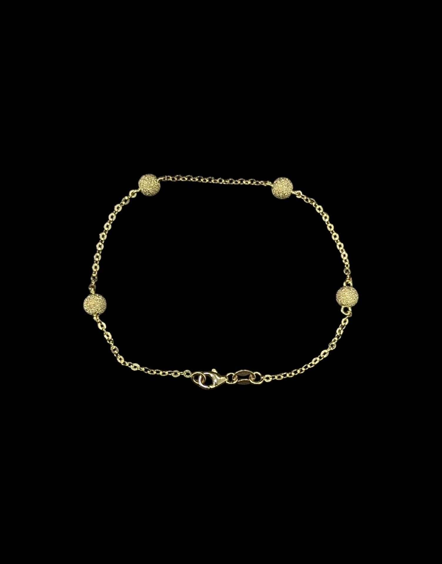 Bracelet Forçat Boules Sablée