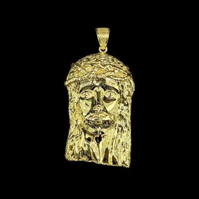 Pendentif Tête De Christ Électroformé 7.2 cm 44 mm