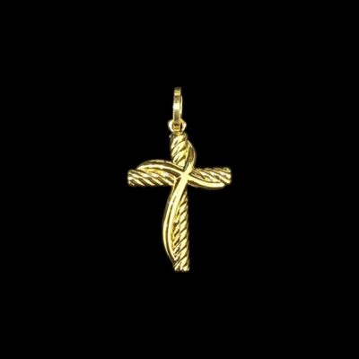 Pendentif Croix Torsade Electroformé