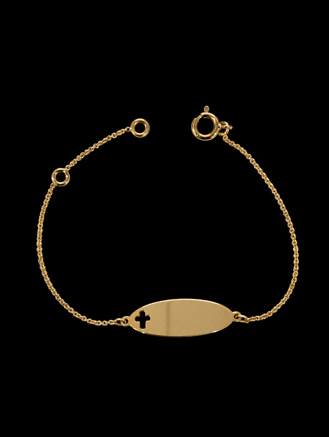 Bracelet doré sur fond noir(1)