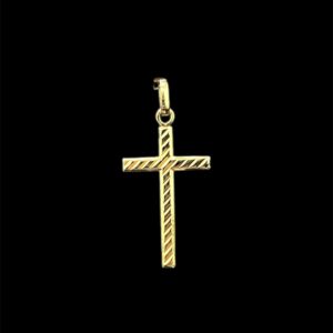 Pendentif Croix Striée
